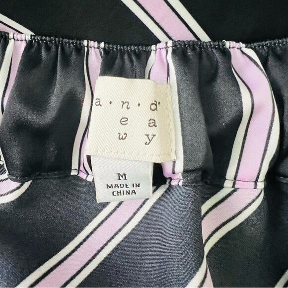 A New Day Striped Asymmetrical Ruffle High Low Skirt M - Picture 9 of 11